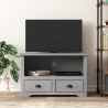 Szafka pod TV BODO, 2 szuflady, szara, 91,5x44,5x56 cm, sosnowa