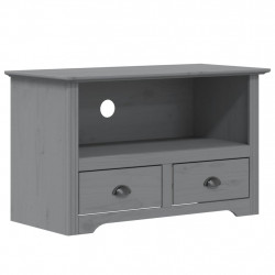 Szafka pod TV BODO, 2 szuflady, szara, 91,5x44,5x56 cm, sosnowa