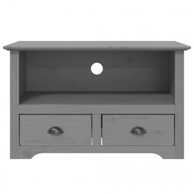 Szafka pod TV BODO, 2 szuflady, szara, 91,5x44,5x56 cm, sosnowa