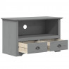 Szafka pod TV BODO, 2 szuflady, szara, 91,5x44,5x56 cm, sosnowa