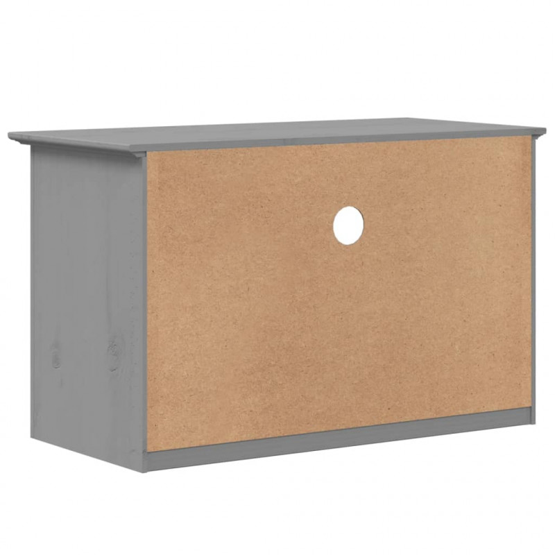 Szafka pod TV BODO, 2 szuflady, szara, 91,5x44,5x56 cm, sosnowa
