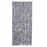 Zasłona przeciwko owadom, srebrna, 90x220 cm, szenil