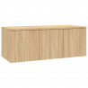 Szafka pod TV, dąb sonoma, 80x34x30 cm, materiał drewnopochodny