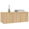 Szafka pod TV, dąb sonoma, 80x34x30 cm, materiał drewnopochodny