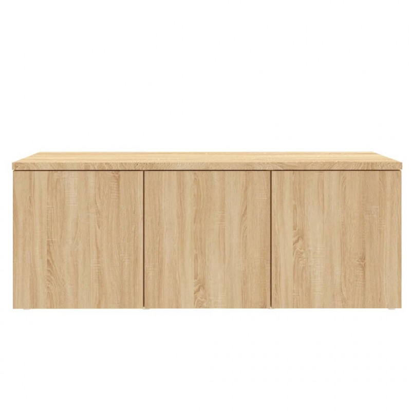 Szafka pod TV, dąb sonoma, 80x34x30 cm, materiał drewnopochodny
