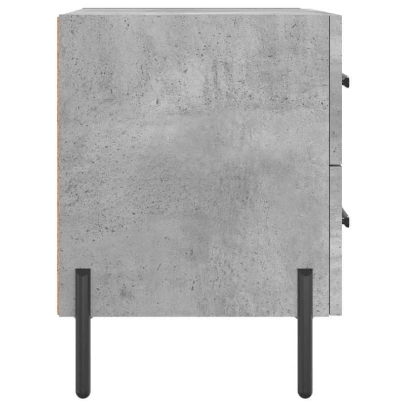 Szafka nocna, szarość betonu, 40x35x47,5 cm