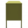 Szafka pod telewizor, oliwkowa, 105x35x50 cm, stalowa