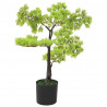 Sztuczne bonsai z cyprysu, z doniczką, 60 cm, zielone