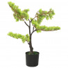 Sztuczne bonsai z cyprysu, z doniczką, 60 cm, zielone