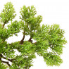 Sztuczne bonsai z cyprysu, z doniczką, 60 cm, zielone