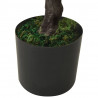 Sztuczne bonsai z cyprysu, z doniczką, 60 cm, zielone