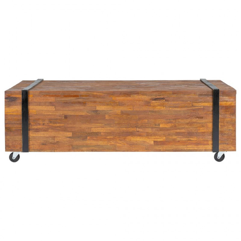 Stolik kawowy, 110 x 45 x 38 cm, lite drewno tekowe