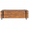 Stolik kawowy, 110 x 45 x 38 cm, lite drewno tekowe