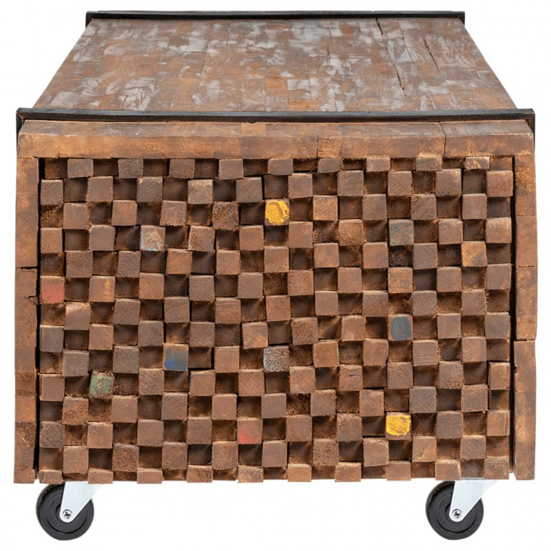 Stolik kawowy, 110 x 45 x 38 cm, lite drewno tekowe