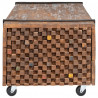 Stolik kawowy, 110 x 45 x 38 cm, lite drewno tekowe