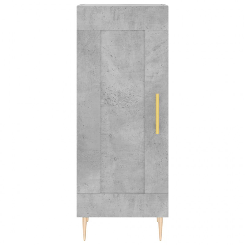 Szafka, szarość betonu, 34,5x34x90 cm, materiał drewnopochodny