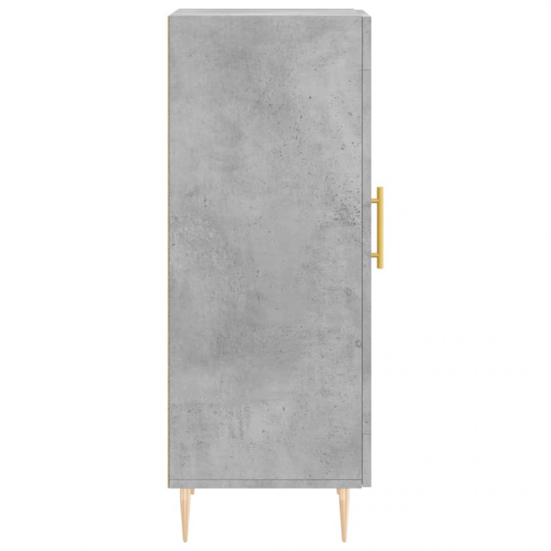 Szafka, szarość betonu, 34,5x34x90 cm, materiał drewnopochodny