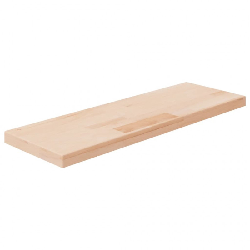 Półka, 60x20x2,5 cm, surowe lite drewno dębowe