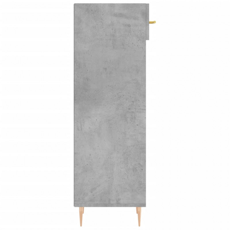 Szafka na buty, szarość betonu, 30x35x105 cm