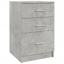 Szafka nocna szarość betonu 40x40x63 cm materiał drewnopochodny