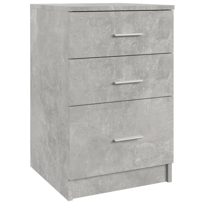 Szafka nocna szarość betonu 40x40x63 cm materiał drewnopochodny