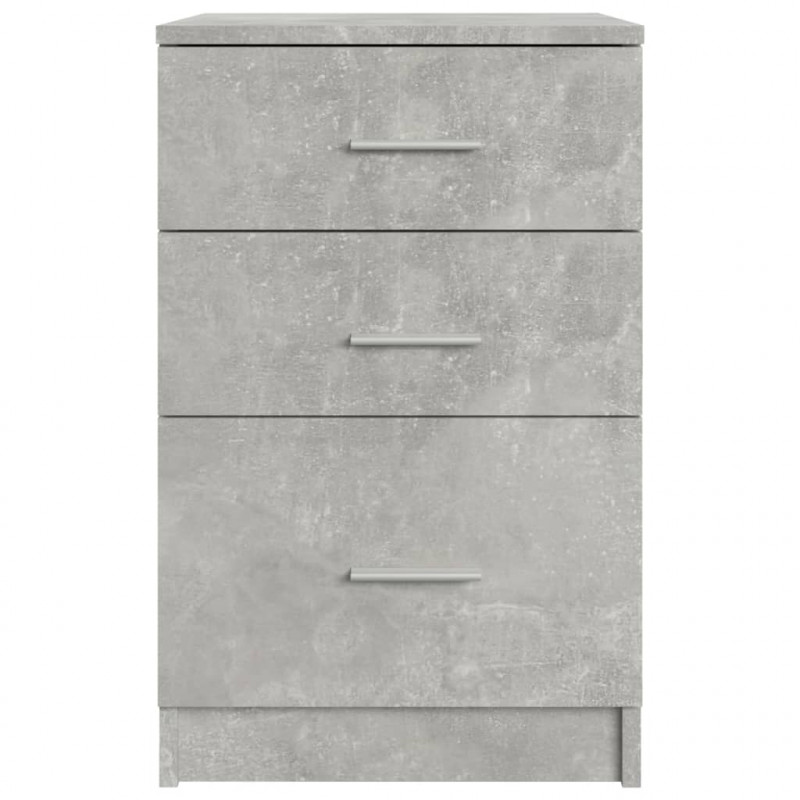 Szafka nocna szarość betonu 40x40x63 cm materiał drewnopochodny