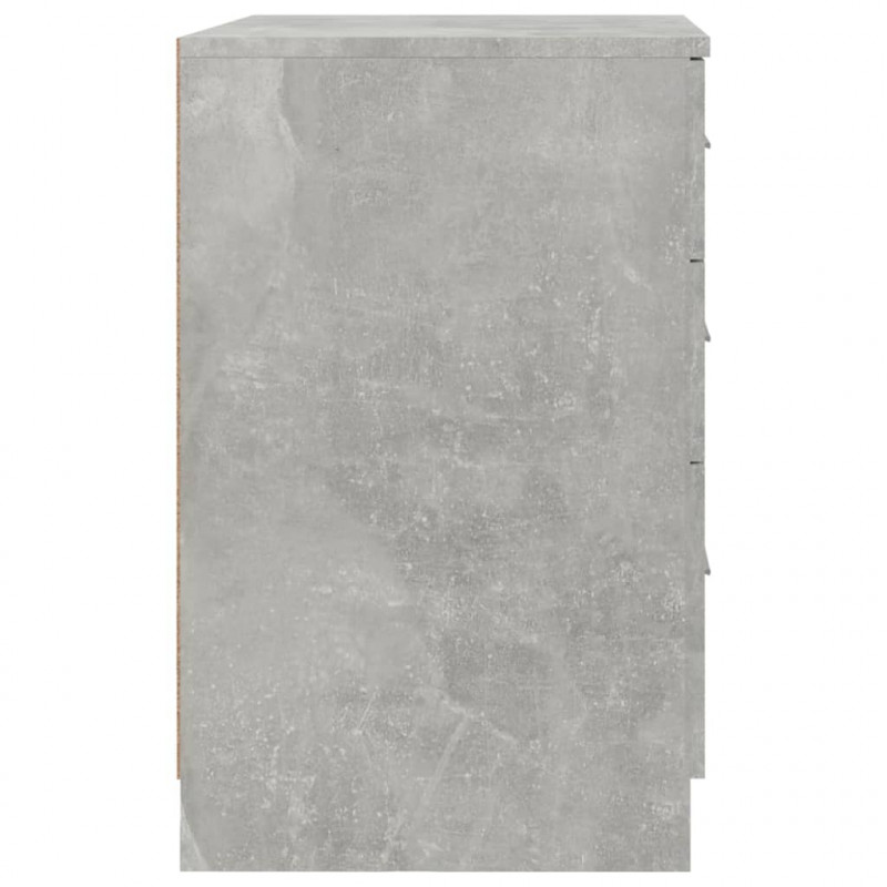 Szafka nocna szarość betonu 40x40x63 cm materiał drewnopochodny