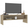 Szafka pod TV, dąb sonoma, 120x40x40cm, materiał drewnopochodny