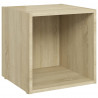 Szafki pod TV, 2 szt., dąb sonoma, 37x35x37 cm