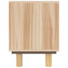 Stolik pod TV, brązowy, 80x30x40 cm, drewno sosnowe i rattan