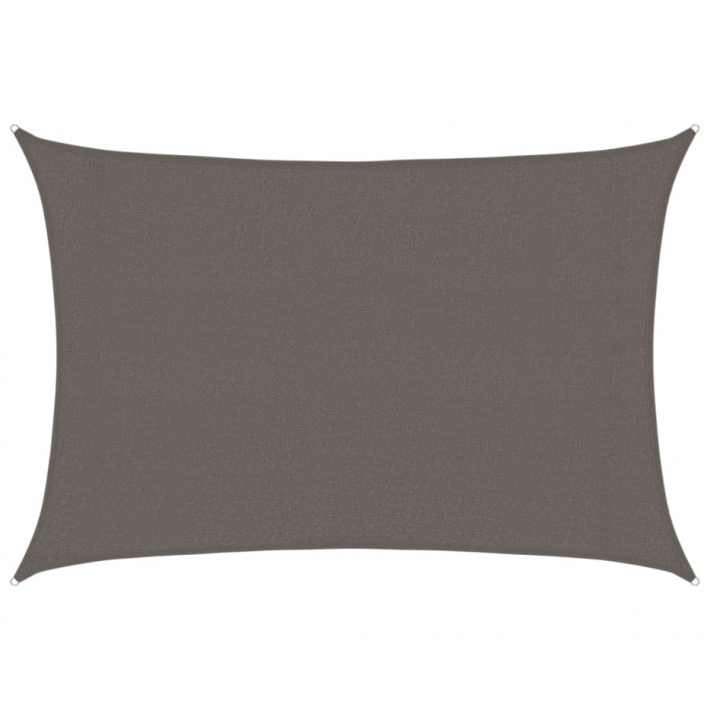 Żagiel przeciwsłoneczny, 160 g/m², antracytowy, 3x4,5 m, HDPE