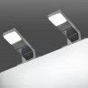 Lampy nad lustro, 2 szt., 2 W, zimne, białe światło