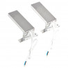 Lampy nad lustro, 2 szt., 2 W, zimne, białe światło