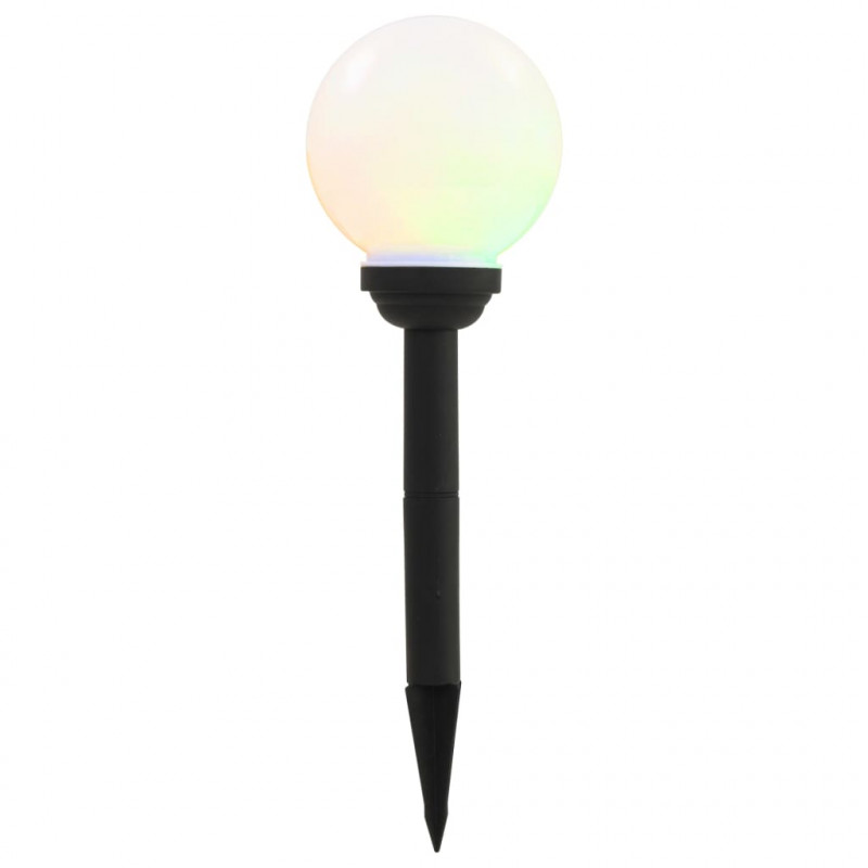 Kuliste lampy solarne do ogrodu, 4 szt., LED, 15 cm, RGB