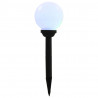 Kuliste lampy solarne do ogrodu, 4 szt., LED, 15 cm, RGB