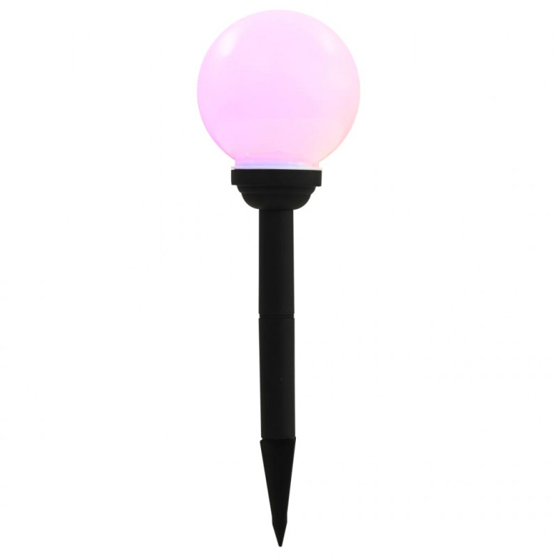 Kuliste lampy solarne do ogrodu, 4 szt., LED, 15 cm, RGB