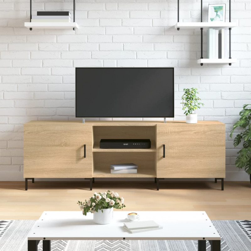 Szafka TV, dąb sonoma, 150x30x50 cm, materiał drewnopochodny
