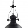 Lampa sufitowa, czarna, okrągła, E27