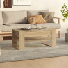 Stolik kawowy, dąb sonoma 102x55x45 cm, materiał drewnopochodny