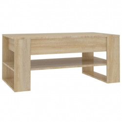 Stolik kawowy, dąb sonoma 102x55x45 cm, materiał drewnopochodny