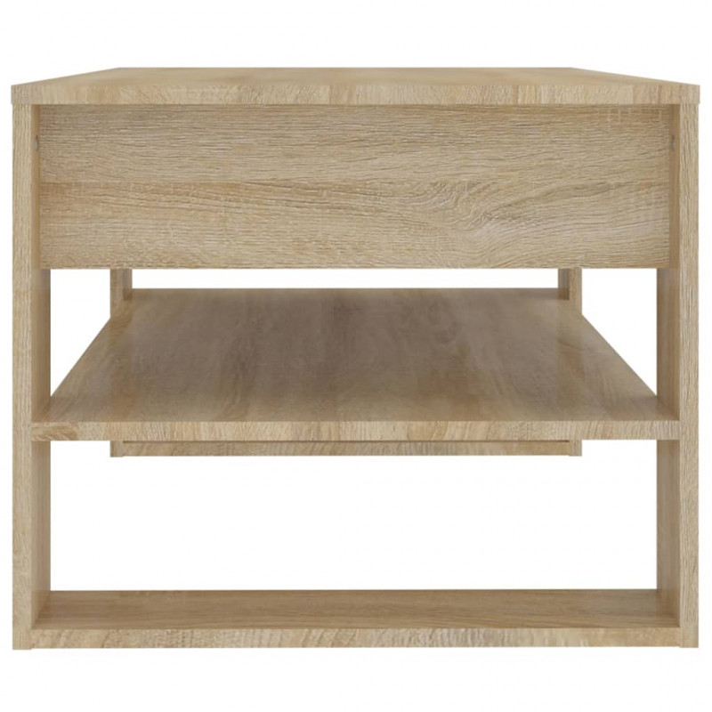 Stolik kawowy, dąb sonoma 102x55x45 cm, materiał drewnopochodny