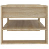 Stolik kawowy, dąb sonoma 102x55x45 cm, materiał drewnopochodny