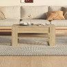 Stolik kawowy, dąb sonoma 102x55x45 cm, materiał drewnopochodny