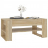 Stolik kawowy, dąb sonoma 102x55x45 cm, materiał drewnopochodny