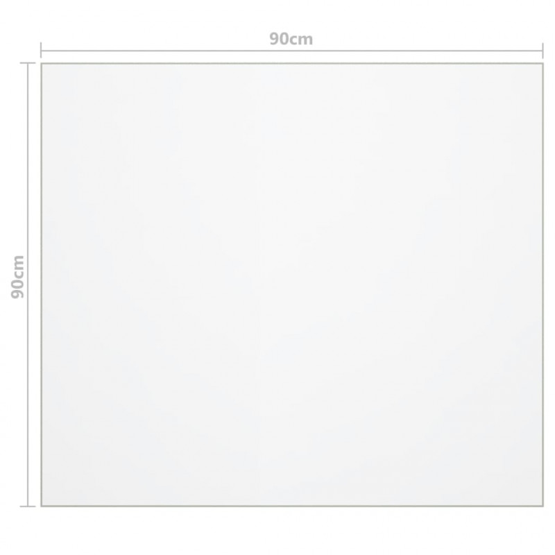 Mata ochronna na stół, matowa, 90x90 cm, 2 mm, PVC