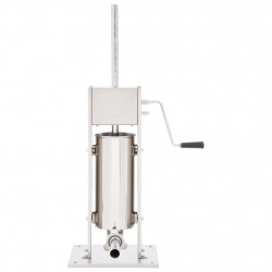 Ręczna nadziewarka do kiełbasy, srebrna, 5 L, stal nierdzewna