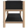 Szafka pod TV, czarna, 82x38x45 cm, materiał drewnopochodny