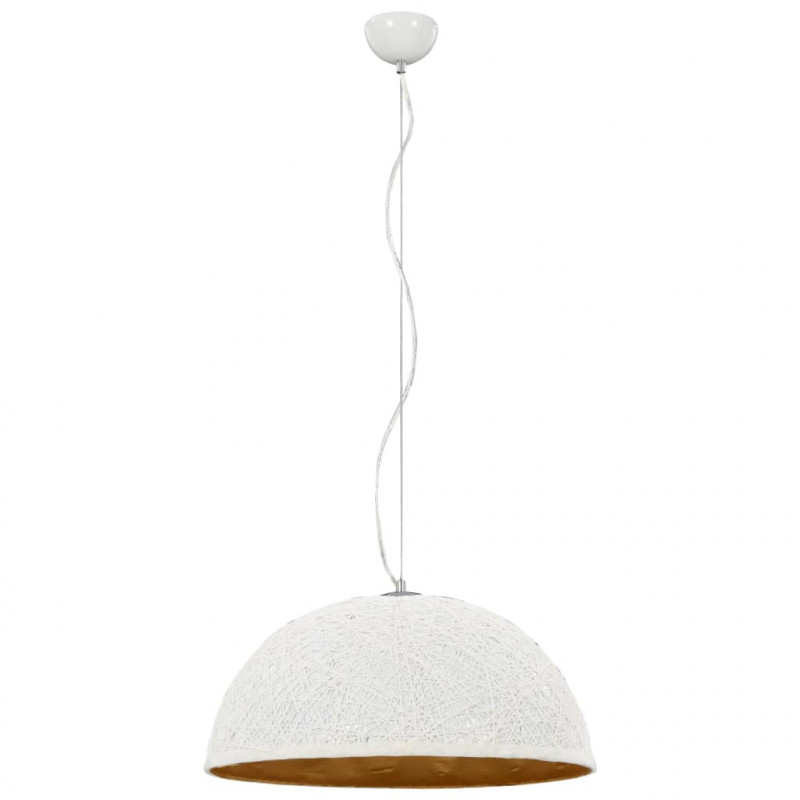 Lampa wisząca, biało-złota, Ø 50 cm, E27