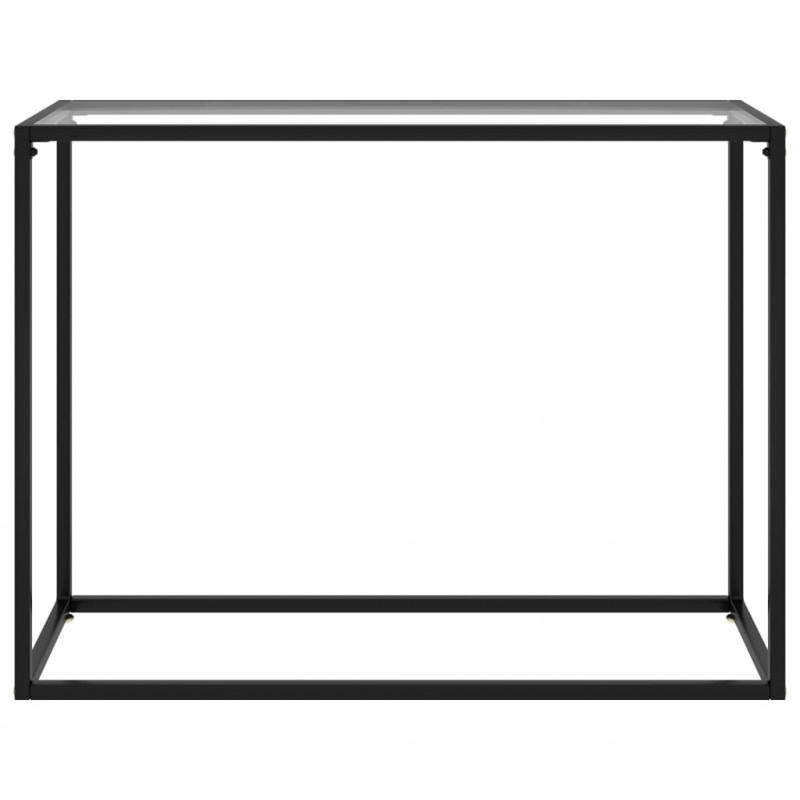 Stolik konsolowy, przezroczysty, 100x35x75 cm, szkło hartowane