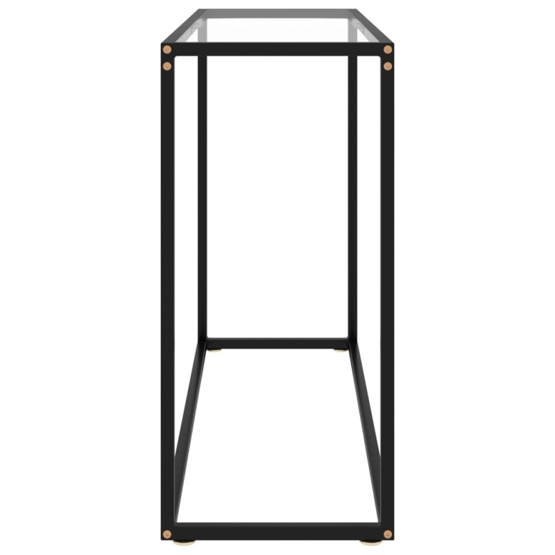 Stolik konsolowy, przezroczysty, 100x35x75 cm, szkło hartowane
